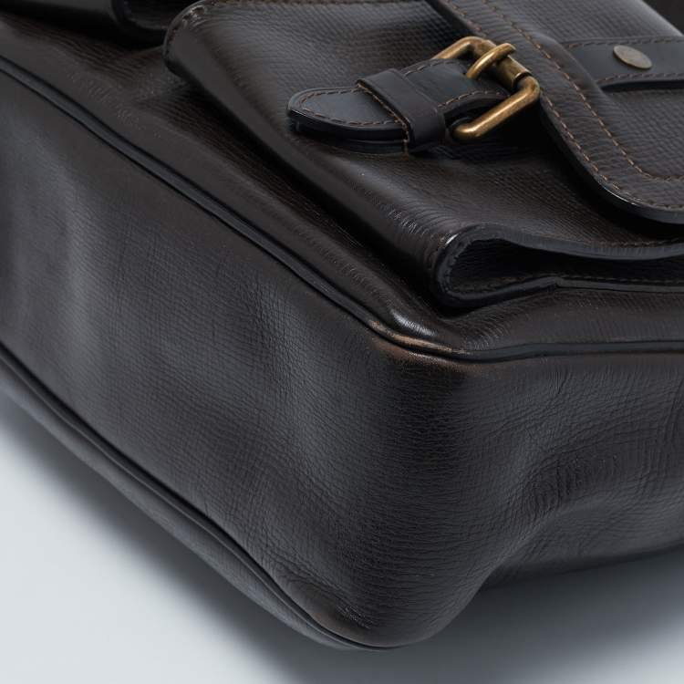 مملوكة مسبقًا Louis Vuitton Coffee Utah Leather Wichita Messenger Bag