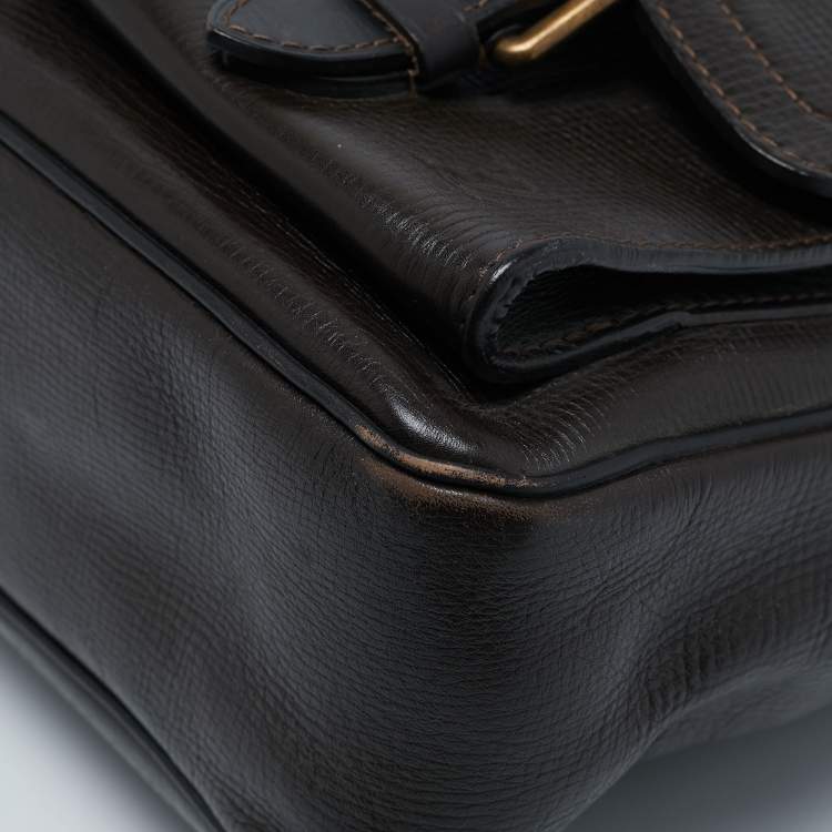 مملوكة مسبقًا Louis Vuitton Coffee Utah Leather Wichita Messenger Bag