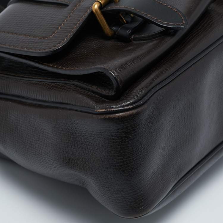 مملوكة مسبقًا Louis Vuitton Coffee Utah Leather Wichita Messenger Bag