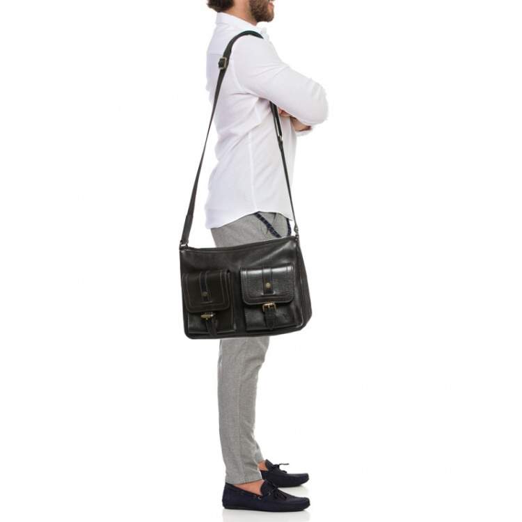 مملوكة مسبقًا Louis Vuitton Coffee Utah Leather Wichita Messenger Bag