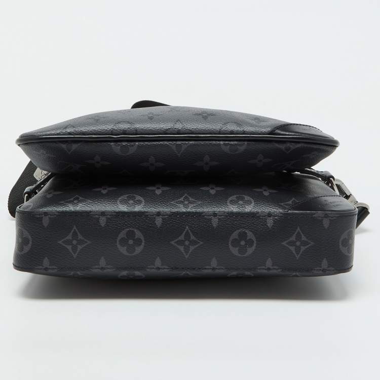 Pre Owned Louis Vuitton Monogram Eclipse Reverse Canvas Trio Messenger Bag