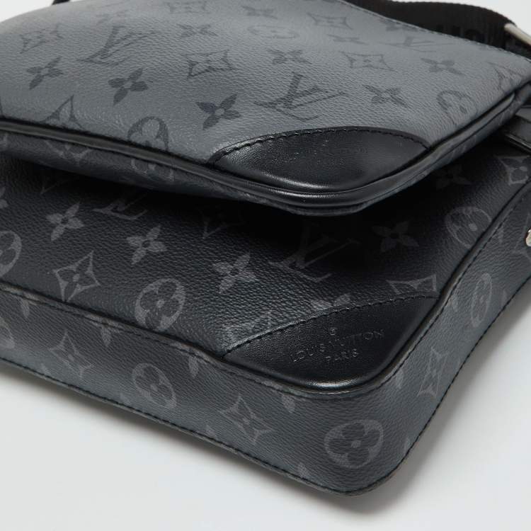 Pre Owned Louis Vuitton Monogram Eclipse Reverse Canvas Trio Messenger Bag