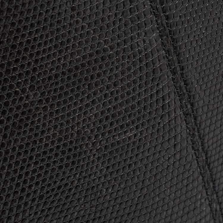 Pre Owned Louis Vuitton Black Lizard Larry Briefcase Bag