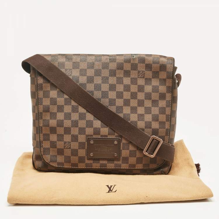 Pre Owned Louis Vuitton Damier Canvas Brooklyn Messenger MM Bag