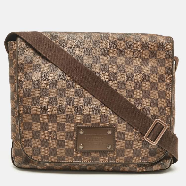 Pre Owned Louis Vuitton Damier Canvas Brooklyn Messenger MM Bag
