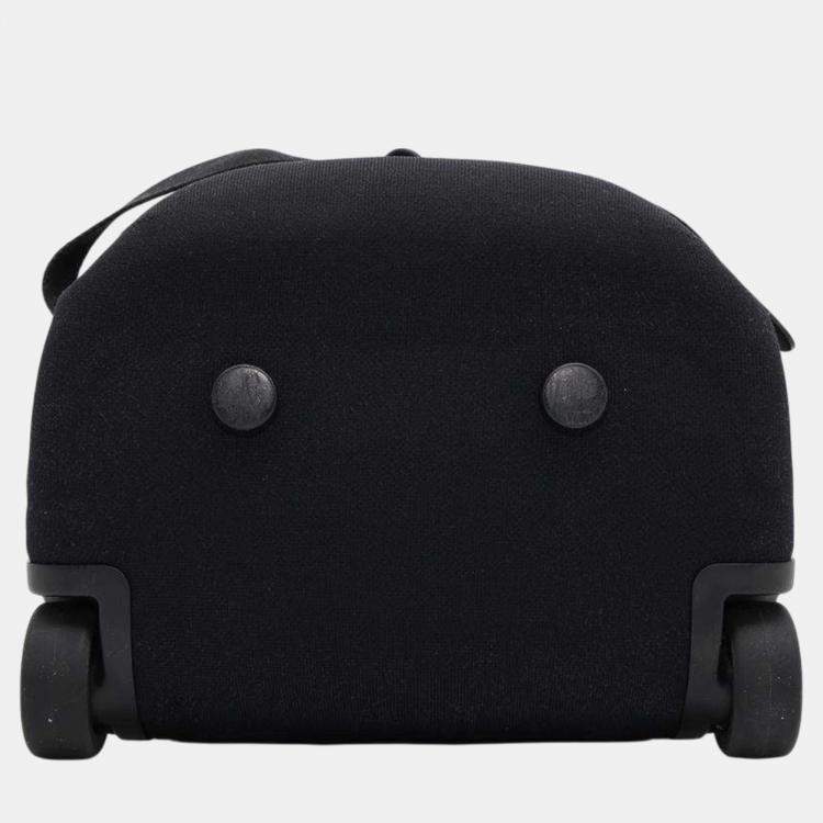 Pre Owned Louis Vuitton Noir Monogram Eclipse Knit Horizon Soft Carry bag