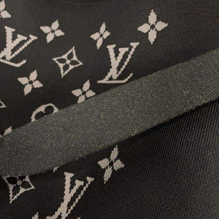 Pre Owned Louis Vuitton Noir Monogram Eclipse Knit Horizon Soft Carry bag