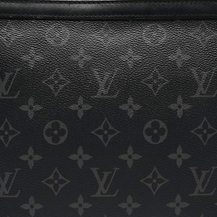Pre Owned Louis Vuitton Monogram Eclipse Canvas Pochette Voyage MM Bag