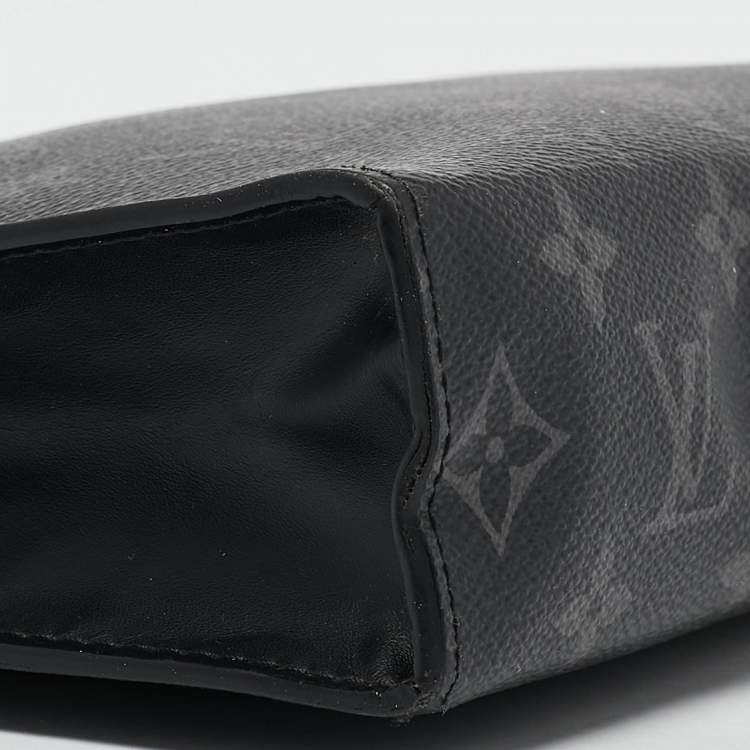Pre Owned Louis Vuitton Monogram Eclipse Canvas Pochette Voyage MM Bag