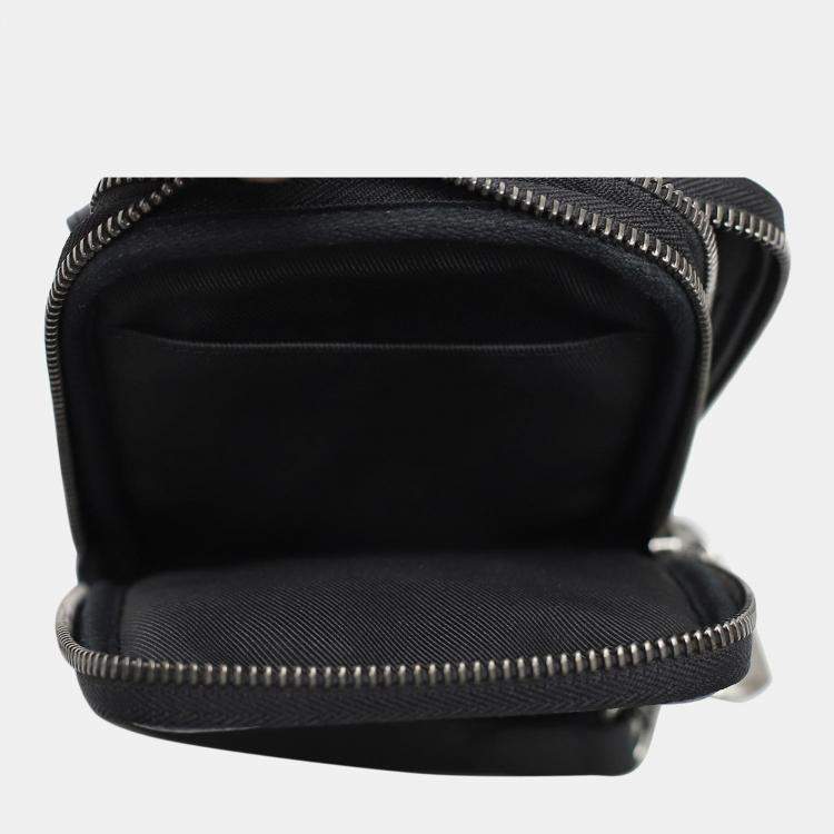 Pre Owned Louis Vuitton Monogram Eclipse Reverse Double Phone Pouch