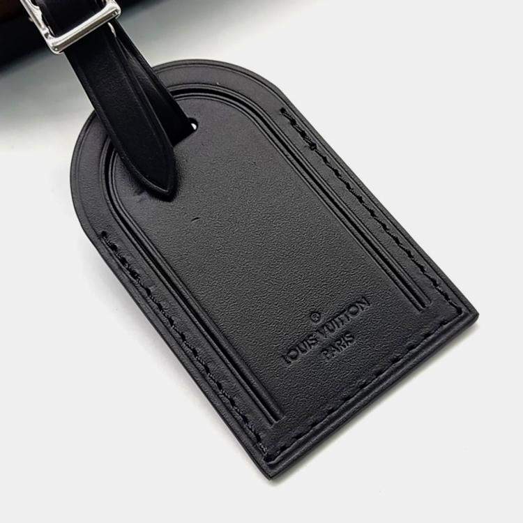 Pre Owned Louis Vuitton Black Brown Coated Canvas Macassar Clutch Box Bag