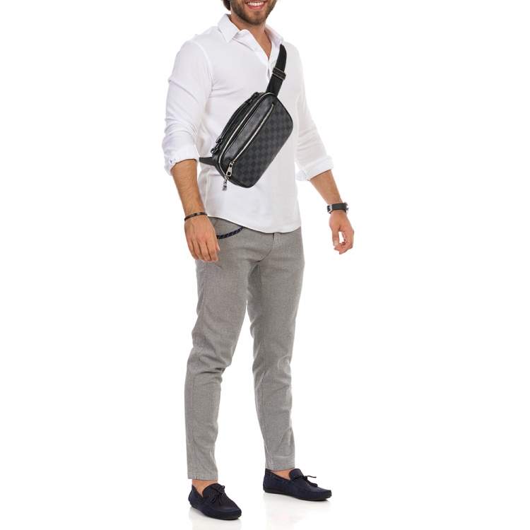 Pre Owned Louis Vuitton Damier Graphite Canvas Ambrel Bag