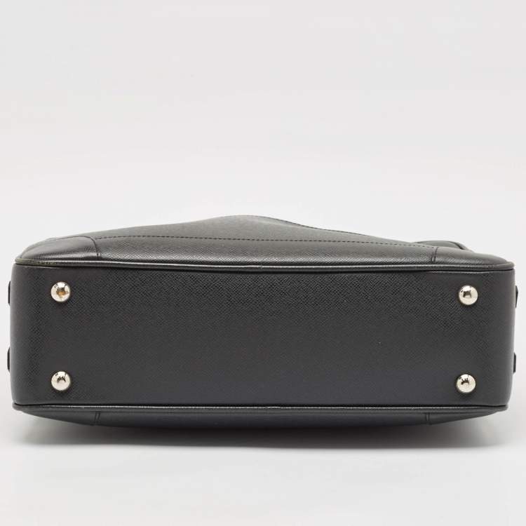Pre Owned Louis Vuitton Black Taiga Leather Alexander Briefcase