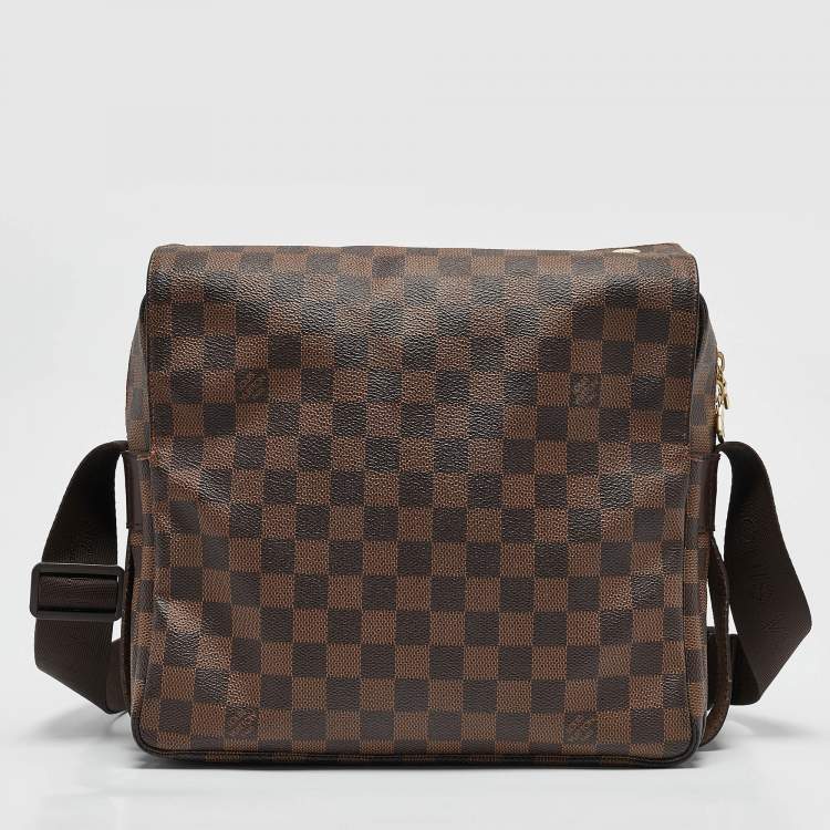 Pre Owned Louis Vuitton Damier Azur Canvas Naviglio Crossbody Bag