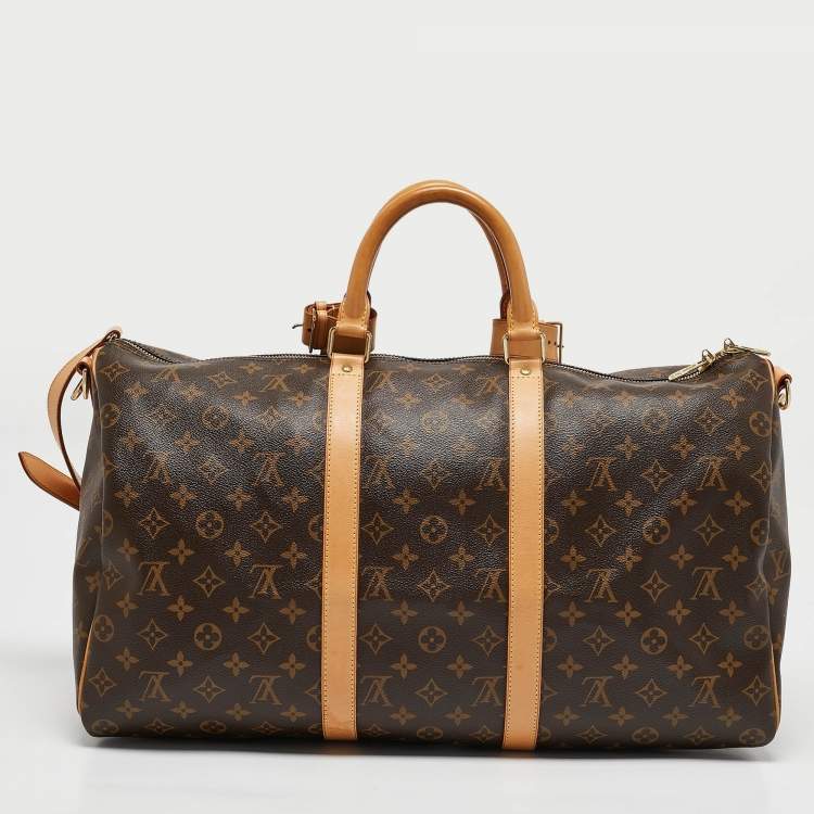 مملوكة مسبقًا Louis Vuitton Monogram Canvas Keepall Bandouliere 50 Bag