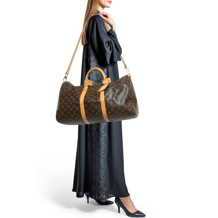 مملوكة مسبقًا Louis Vuitton Monogram Canvas Keepall Bandouliere 50 Bag