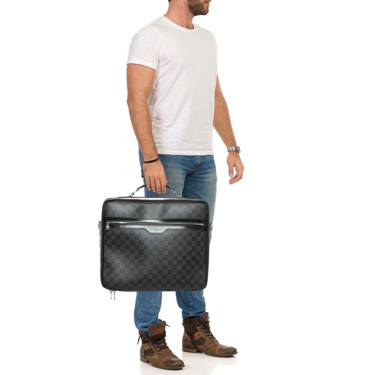 Pre Owned Louis Vuitton Damier Graphite Canvas Steve Briefcase