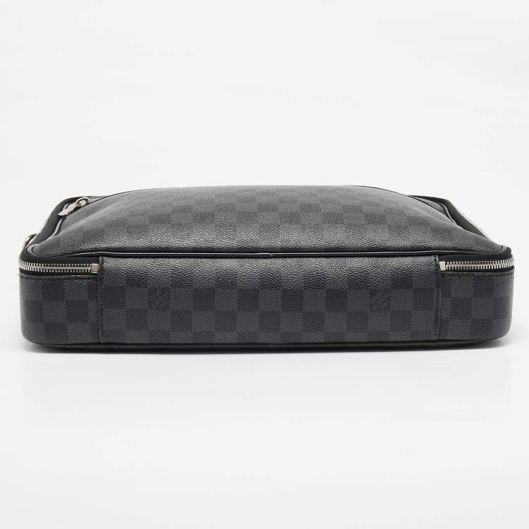 Pre Owned Louis Vuitton Damier Graphite Canvas Steve Briefcase