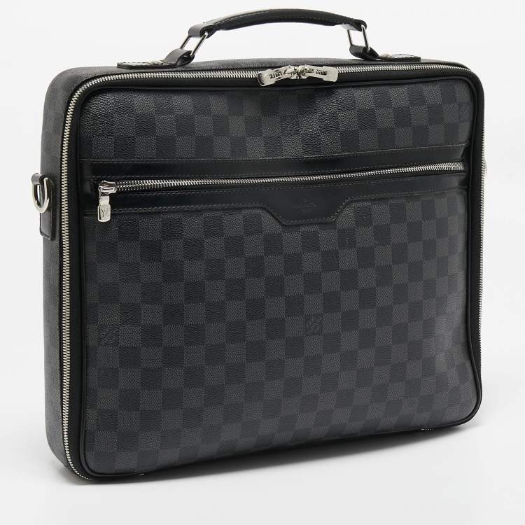 Pre Owned Louis Vuitton Damier Graphite Canvas Steve Briefcase