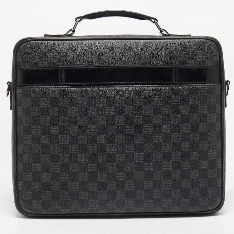 Pre Owned Louis Vuitton Damier Graphite Canvas Steve Briefcase