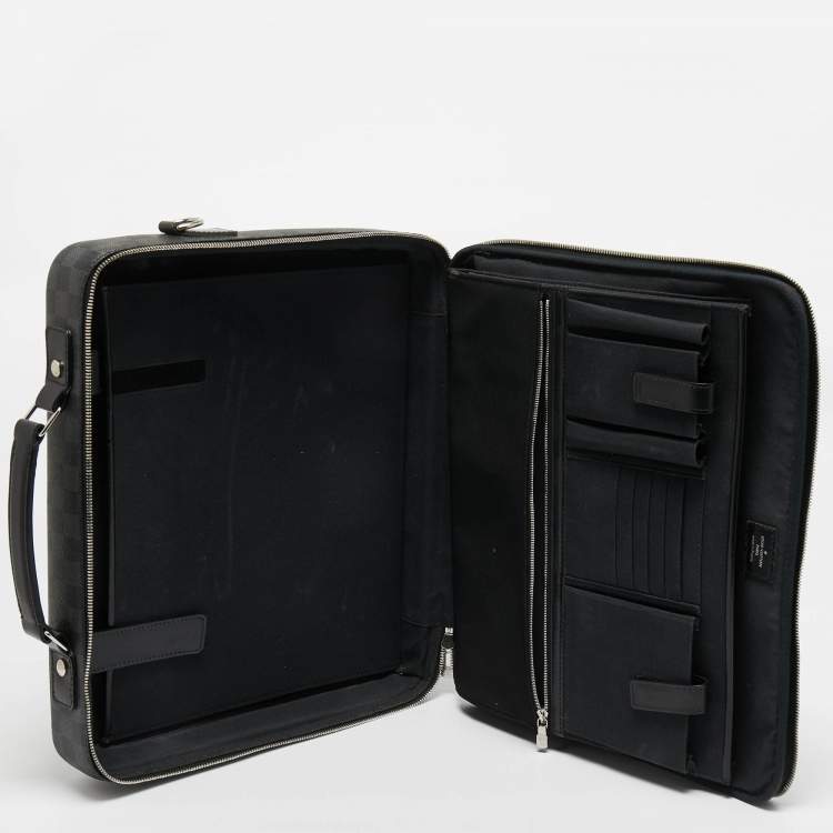 Pre Owned Louis Vuitton Damier Graphite Canvas Steve Briefcase