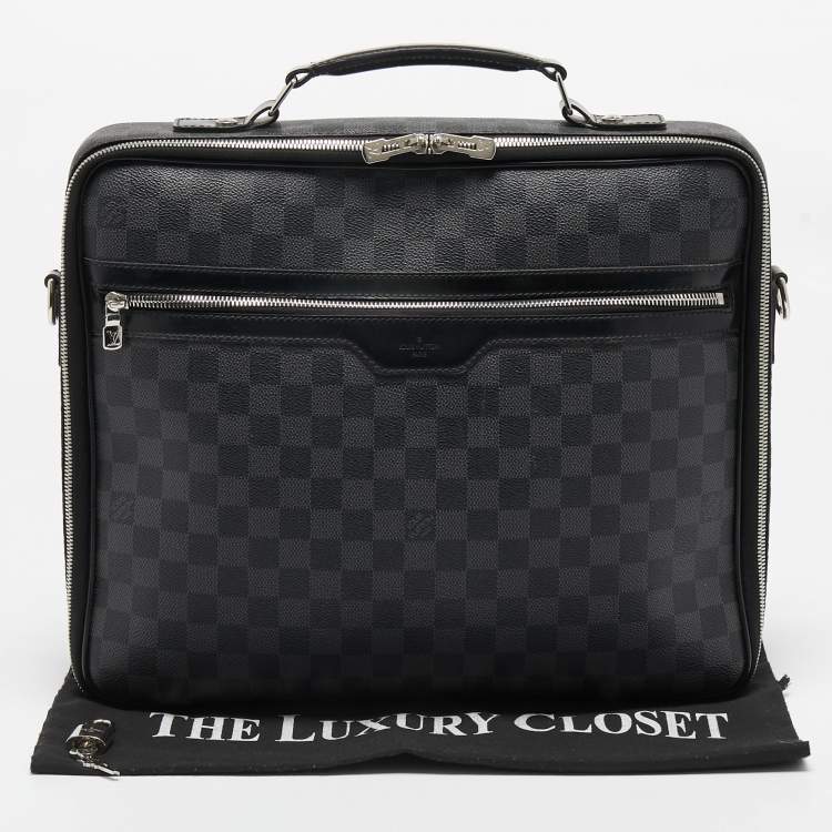 Pre Owned Louis Vuitton Damier Graphite Canvas Steve Briefcase