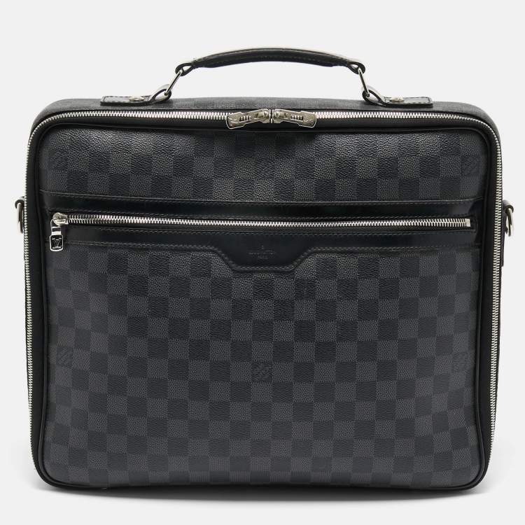 Pre Owned Louis Vuitton Damier Graphite Canvas Steve Briefcase