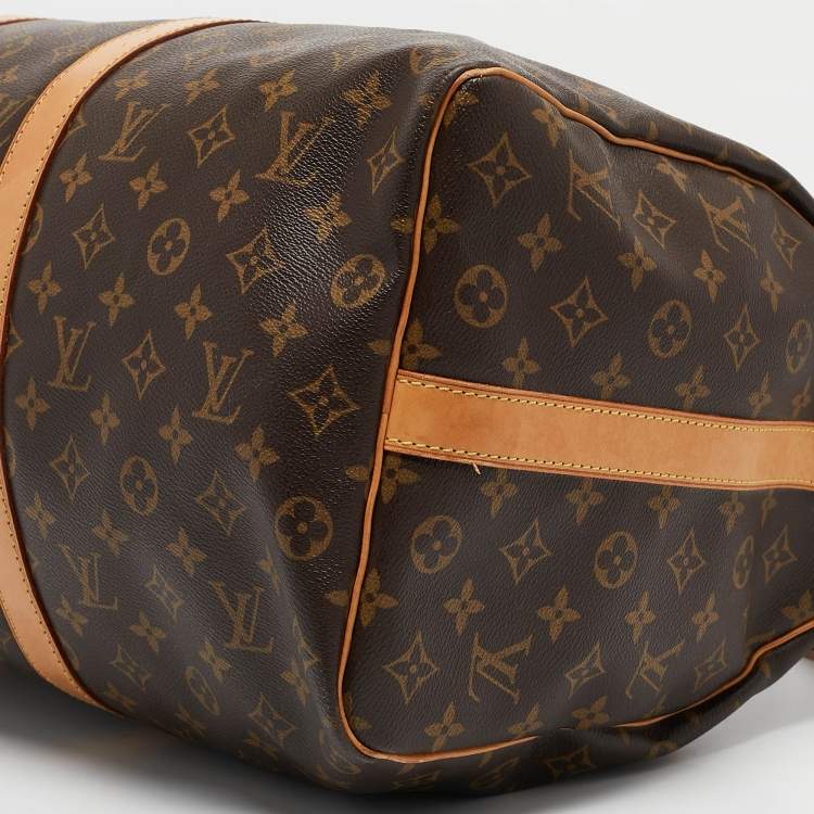Pre Owned Louis Vuitton Monogram Canvas Keepall Bandouliere 50 Bag