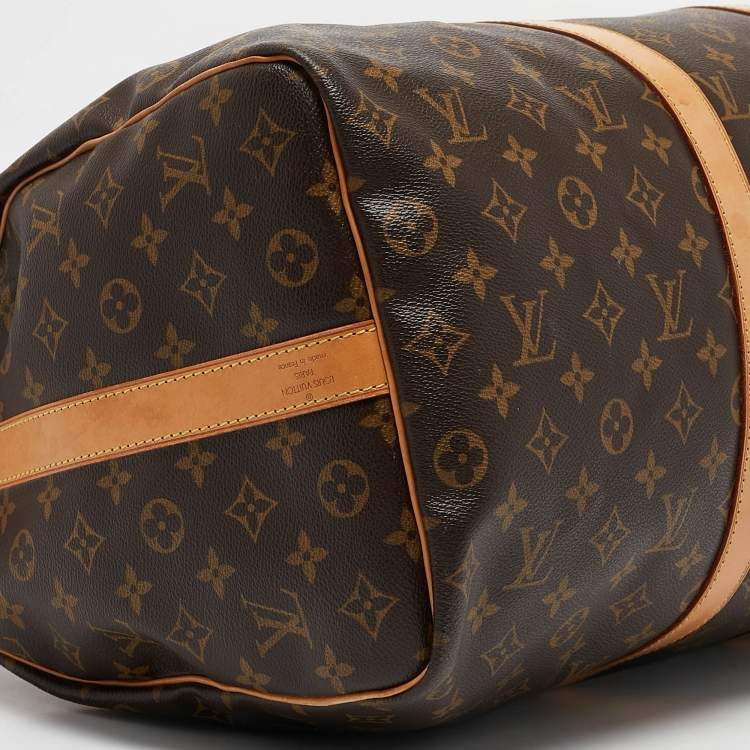 Pre Owned Louis Vuitton Monogram Canvas Keepall Bandouliere 50 Bag