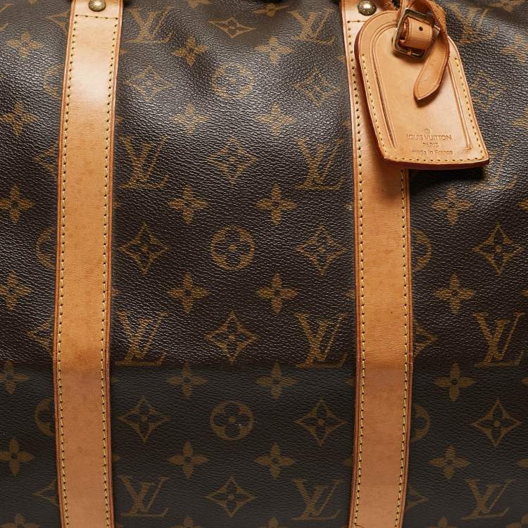 Pre Owned Louis Vuitton Monogram Canvas Keepall Bandouliere 50 Bag
