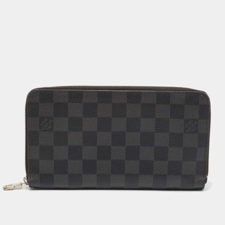 Pre Owned Louis Vuitton Damier Graphite Canvas Zippy Organizer Wallet
