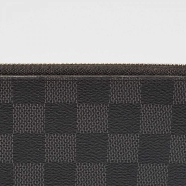 Pre Owned Louis Vuitton Damier Graphite Canvas Zippy Organizer Wallet