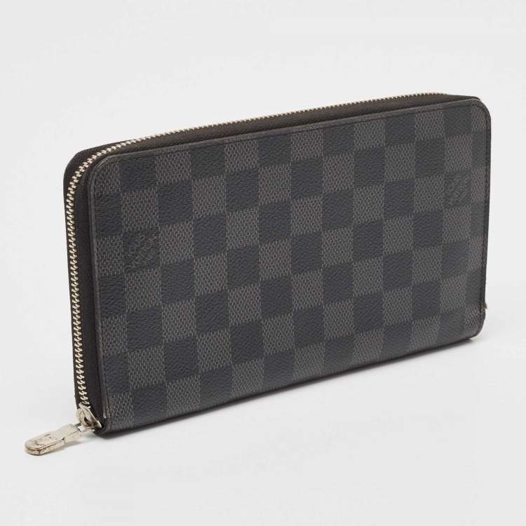 Pre Owned Louis Vuitton Damier Graphite Canvas Zippy Organizer Wallet
