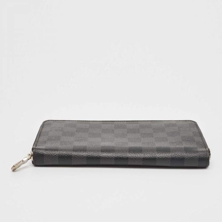 Pre Owned Louis Vuitton Damier Graphite Canvas Zippy Organizer Wallet