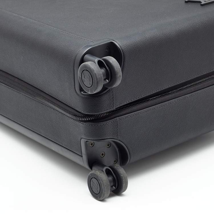 Pre Owned Louis Vuitton Black Taurillon Leather Horizon 55 Suitcase