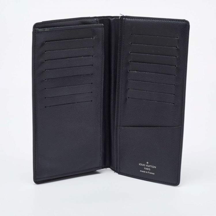 Pre Owned Louis Vuitton Monogram Eclipse Canvas Brazza Wallet