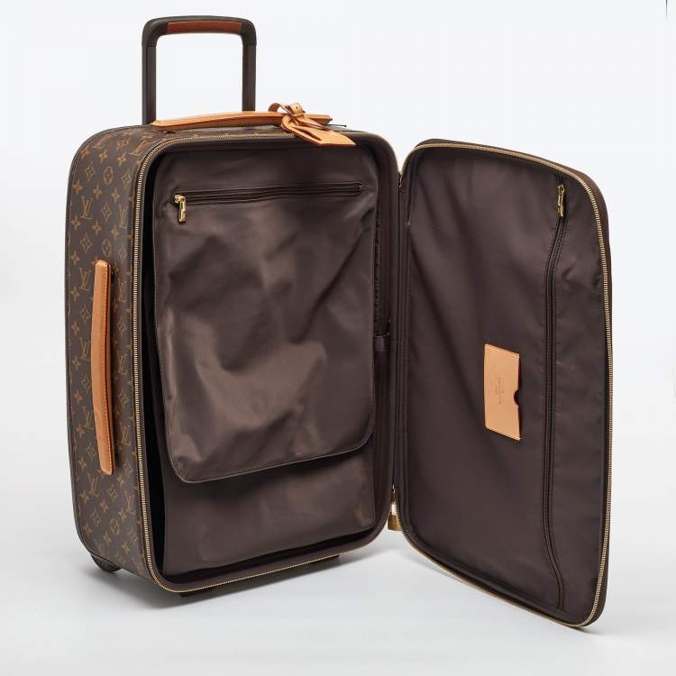 Pre Owned Louis Vuitton Monogram Canvas Business Pegase Legere 55 Luggage