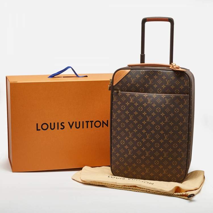 Pre Owned Louis Vuitton Monogram Canvas Business Pegase Legere 55 Luggage