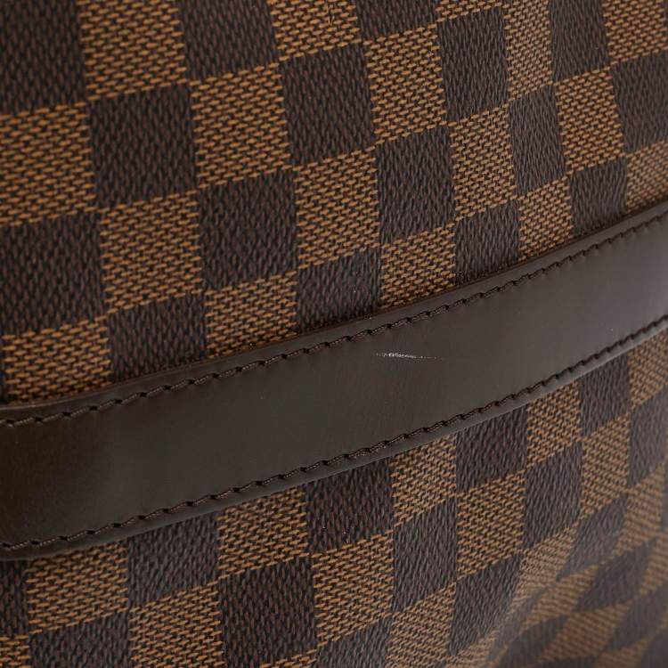 Pre Owned Louis Vuitton Damier Ebene Canvas Keepall Bandouliere 55 Bag