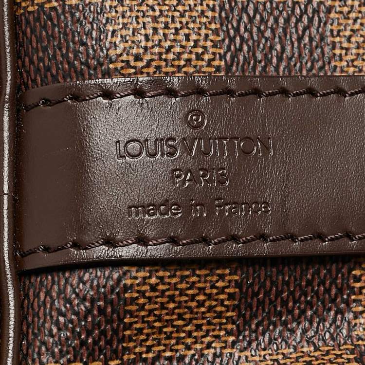 Pre Owned Louis Vuitton Damier Ebene Canvas Keepall Bandouliere 55 Bag