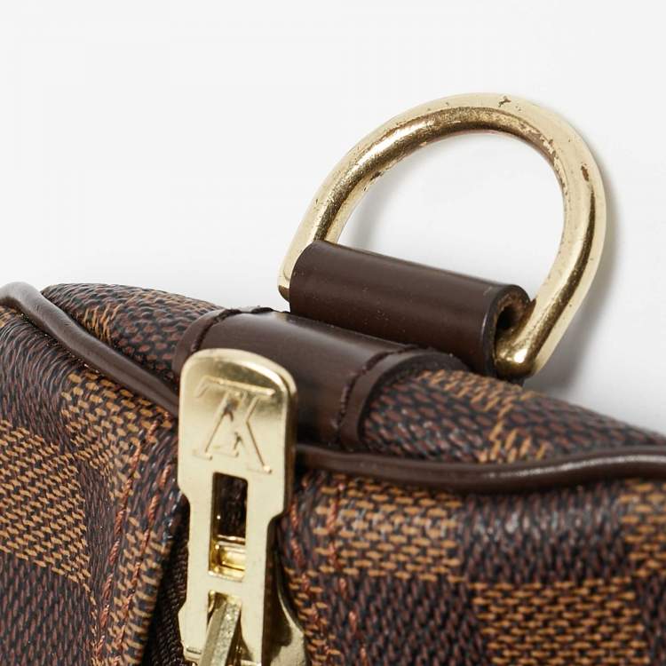 Pre Owned Louis Vuitton Damier Ebene Canvas Keepall Bandouliere 55 Bag