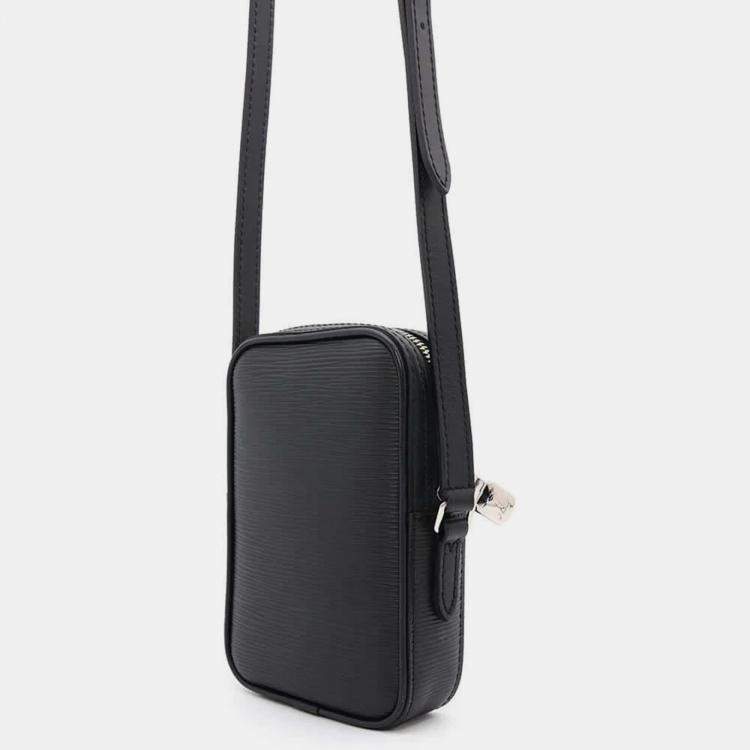 Pre Owned Louis Vuitton Noir Epi Leather Danube Lv Circle PM Bag