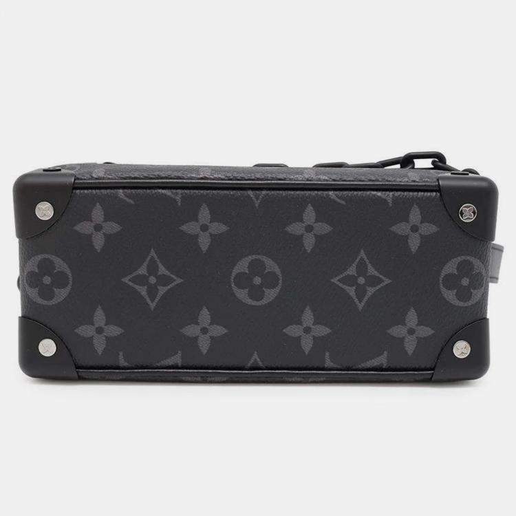 Pre Owned Louis Vuitton Noir Monogram Eclipse Mini Soft Trunk  Bag