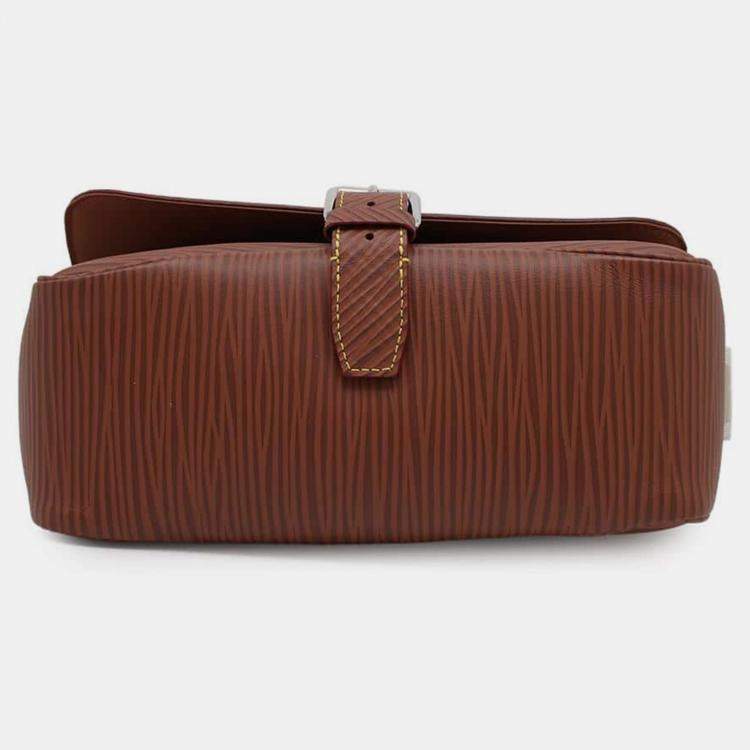 Pre Owned  Louis Vuitton Brown Epi Xl Montsouris Messenger Bag