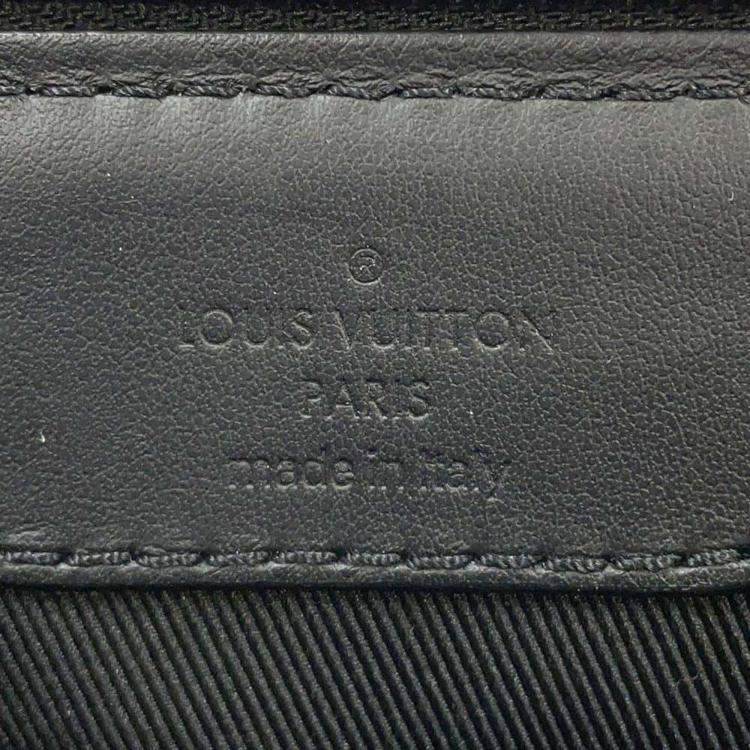 Pre Owned Louis Vuitton Noir Monogram Eclipse Sac Plat Bag