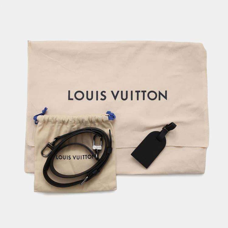Pre Owned Louis Vuitton Noir Monogram Eclipse Sac Plat Bag