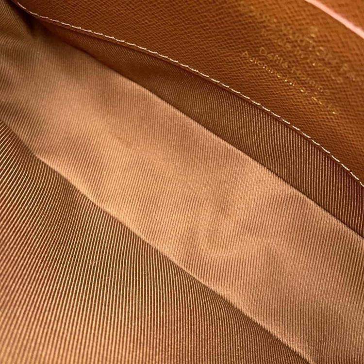 Pre Owned Louis Vuitton Brown Monogram Soft Trunk Posh Bag