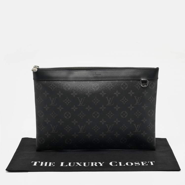 Pre Owned Louis Vuitton Monogram Eclipse Canvas Discovery GM Pochette