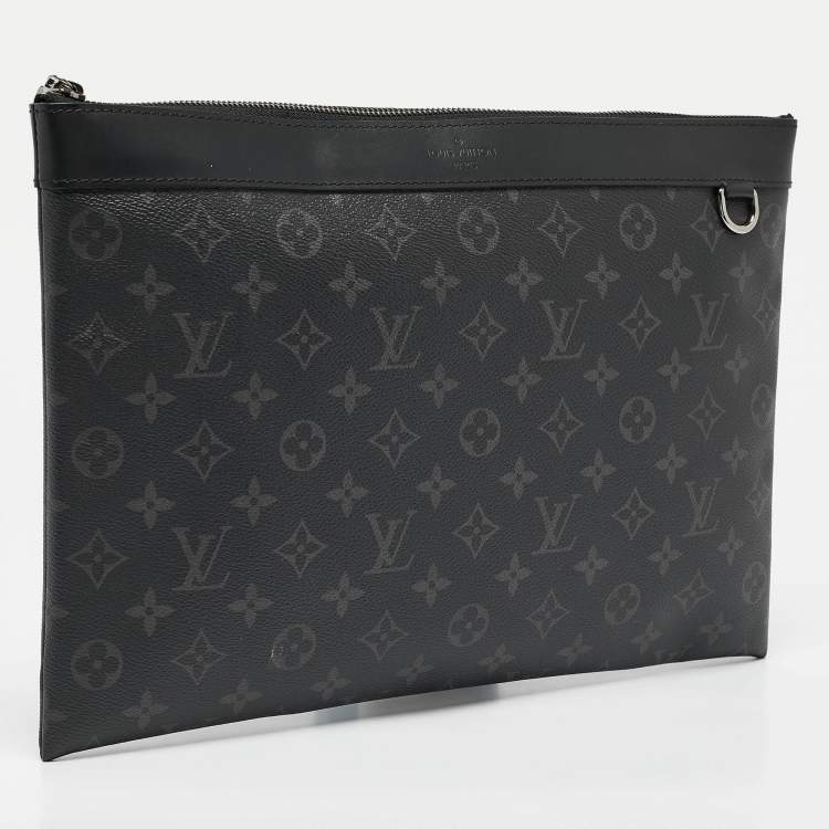 Pre Owned Louis Vuitton Monogram Eclipse Canvas Discovery GM Pochette