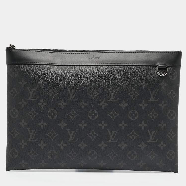 Pre Owned Louis Vuitton Monogram Eclipse Canvas Discovery GM Pochette
